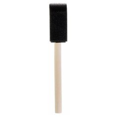 Кисть-спонж плоская ЗХК 25 мм, поролон, деревянная ручка Невская палитра