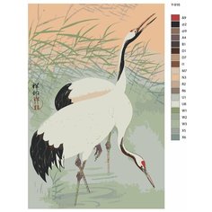 Картина по номерам Y-916 "Японский журавль" 80x120 Brushes Paints