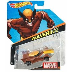 Машинка Hot Wheels тематическая коллекционная оригинал MARVEL WOLVERINE коричневый DJJ59