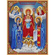 Набор для вышивания "Светлица" чешский бисер, икона "Пресвятая Богородица Икономиссы"