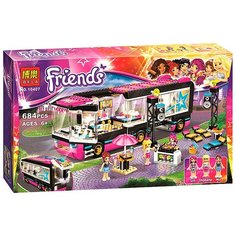 Конструктор Lari (Bela) Friends 10407 Автобус поп-звезды, 684 дет.