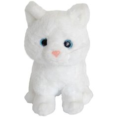 Мягкая игрушка ABtoys Кошечка белая, 15 см, белый