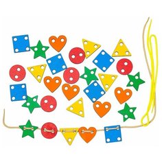 Развивающая игрушка SmileDecor Геометрические фигуры (Ш003), разноцветный