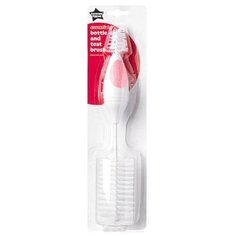 Tommee Tippee Щеточка для мытья бутылок и сосок, розовый