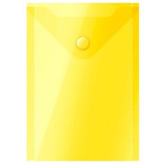 OfficeSpace Папка-конверт на кнопке А6, пластик 150 мкм, желтый