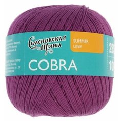 Пряжа Семеновская Cobra лиловый_x1 (30048), 100%хлопок, 285м, 100г, 1шт