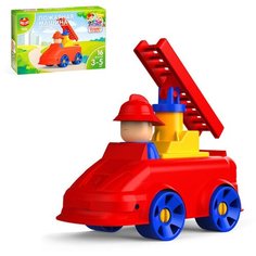 Конструктор "МОЙ город: Пожарная машина", 16 деталей Нет бренда