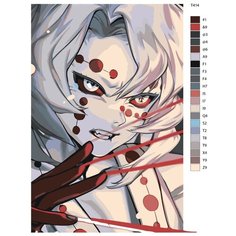 Картина по номерам Т414 "РУИ. Номер 5 низшей луны. Клинок Рассекающий Демонов" 70x110 Brushes Paints