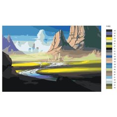 Картина по номерам Y-852 "Каньон" 80x120 Brushes Paints