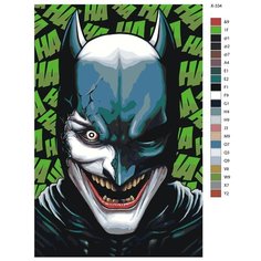 Картина по номерам X-334 "Джокер в обличии Бэтмена" 70x110 Brushes Paints