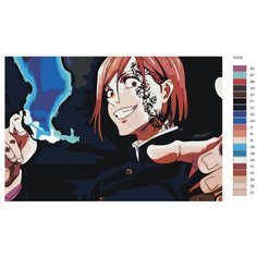 Картина по номерам Y-510 "Нобара Кугисаки. Аниме магическая битва" 70x110 Brushes Paints