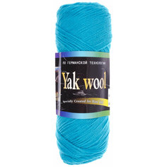 Пряжа Color City Yak wool светло-бирюзовый (2301), 60%пух яка/20%мериносовая шерсть/20%акрил, 430м, 100г, 1шт