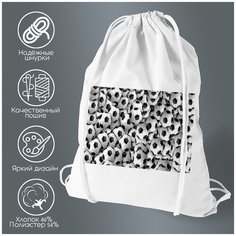 Сумка для обуви CoolPodarok Футбол Футбольные мячи Текстура