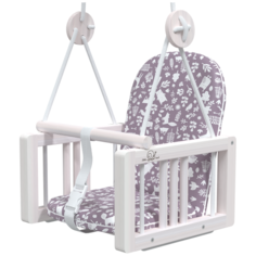 Качели детские подвесные Joy pink Little Snail