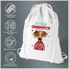 Сумка для обуви CoolPodarok Пускай сбываются мечты. Новый год