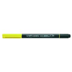 Двусторонний акварельный фломастер "Aqua Brush Duo", лимонно-кадмиевый Lyra