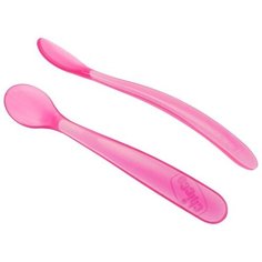 Набор ложек Chicco Softly Spoon розовый