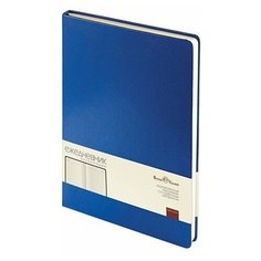 Ежедневник недатированный А4 «Megapolis» (3-026.01, синий, А4, 19,3 х 26,4, искусственная кожа на бумажной основе) Bruno Visconti