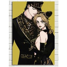 Картина по номерам Аниме JoJo ДжоДжо Джотаро и Джолин - 7634 В 60x40