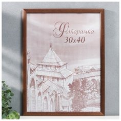 Фоторамка сосна с19 орех 30х40 см (пластиковый экран) Step Puzzle