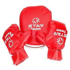 Детский игровой набор для Бокса лапа и перчатки STAR TEAM. арт. IT107834