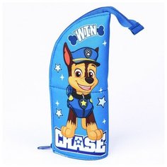 Paw Patrol Пенал мягкий тубус-подставка 8,5*21 см, Щенячий патруль "Chase",