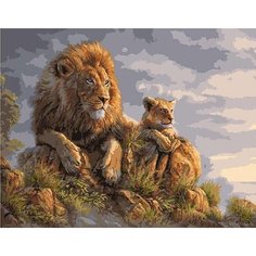Картина по номерам Король Лев 40х50 см Hobby Home