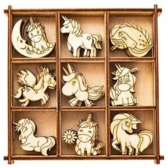 Набор заготовок для рукоделия Единороги ООО Дерево