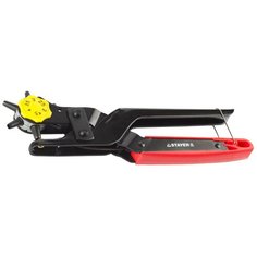 Дырокол STAYER "PROFESSIONAL" револьверный для кожи, усиленный, 6-в-1, 2-4,5мм {22943_z01}