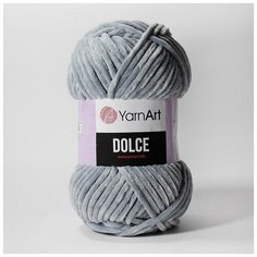 Пряжа YarnArt Dolce (Дольче) 782 светло-серый 100% микрополиэстер 100г 120м 5шт