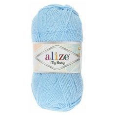 Пряжа "My baby" 100% акрил 150м/50гр (40 голубой) Alize