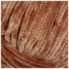 Пряжа "Velour" 100% микрополиэстер 170м/100г (849 кофе с молок.) Yarn Art