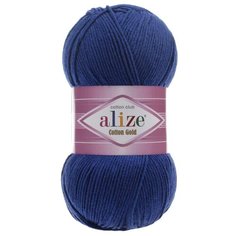 Пряжа Alize Cotton Gold, 55 % хлопок, 45 % акрил, 100 г, 330 м, 1 шт., 389 морской блеск