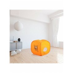 Палатка детская Домик. Весёлый тигрёнок, 60 х 60 х 60 см/Детская палатка/Игровая палатка, Сималенд