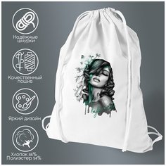 Сумка для обуви CoolPodarok Краски девушка арт