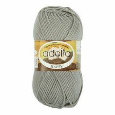 Пряжа ADELIA "HAPPY" 10 шт. в упак. цвет св. серый (HAPPY-13)