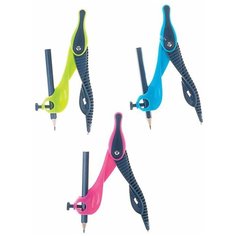 Циркуль MAPED (Франция) "Kidz", 135 мм, пластиковый, универсальный держатель + карандаш, ассорти