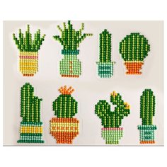 Набор Алмазная мозаика Рыжий кот Кактусы (алмазные наклейки)