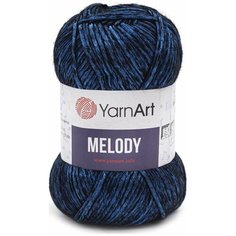 Пряжа YarnArt "Melody" 100 г, 230м (9% шерсть, 21% акрил, 70% полиамид), 7729482_900 синий, 5 шт