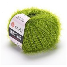 Пряжа YarnArt Christmas (ЯрнАрт Крисмас) 1 моток цвет 43, Зеленое яблоко, 100% полиамид, 50 г 142 м