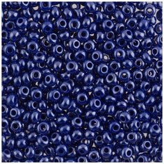Бисер круглый Gamma 1, 10/0, 2,3 мм, 50 г, 1-й сорт, А503, синий