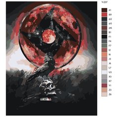 Картина по номерам Y-237 " Шисуи Шаринган " 40х50 Brushes Paints