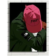 Картина по номерам музыка Канье Уэст (Kanye West) - 8650 В 30x40