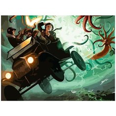 Картина по номерам на холсте настольная игра Древний ужас (Ужас Аркхэма, Лавкрафт) - 7007 Г 30x40