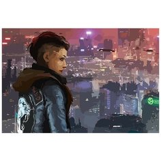 Картина по номерам на холсте настольная игра Cyberpunk Red - 6888 Г 60x40