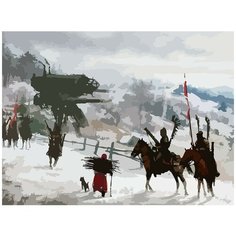 Картина по номерам на холсте настольная игра Серп Iron Harvest - 6989 Г 30x40