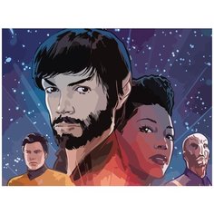 Картина по номерам на холсте Сериал звёздный путь дискавери 5334 40x30