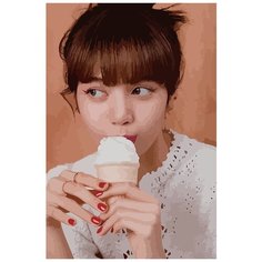 Картина по номерам на холсте Музыка KPOP Blackpink Lisa - 6074 В 60x40