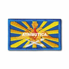 Нашивка ( Шеврон / Патч / Patch ) Флаг ВКС 90х53 мм (Синий / Пришивной) Atributica