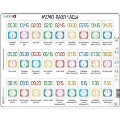 Пазл LARSEN GP5 Мемо-пазл. Часы